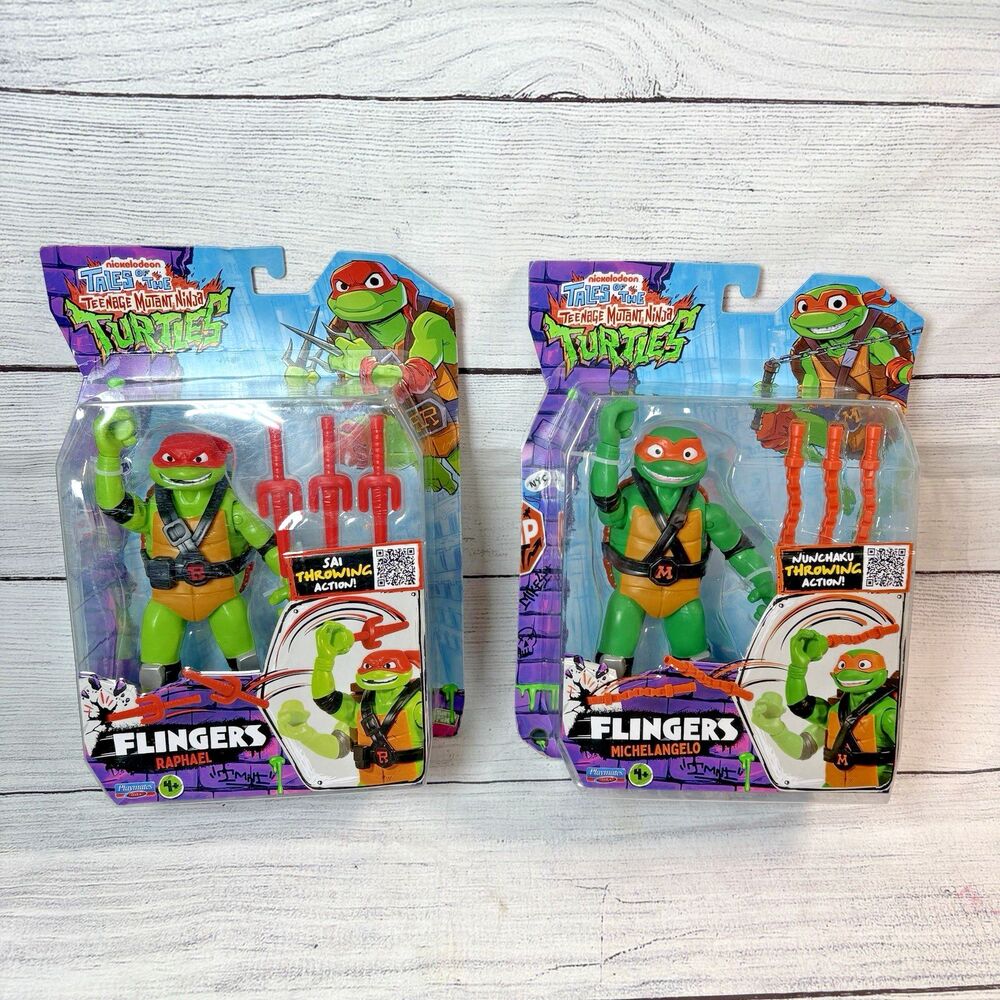 Teenage Mutant Ninja Turtles Flingers Raphael & Michelangelo